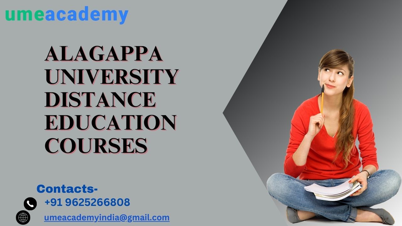 Alagappa University Distance Education Courses